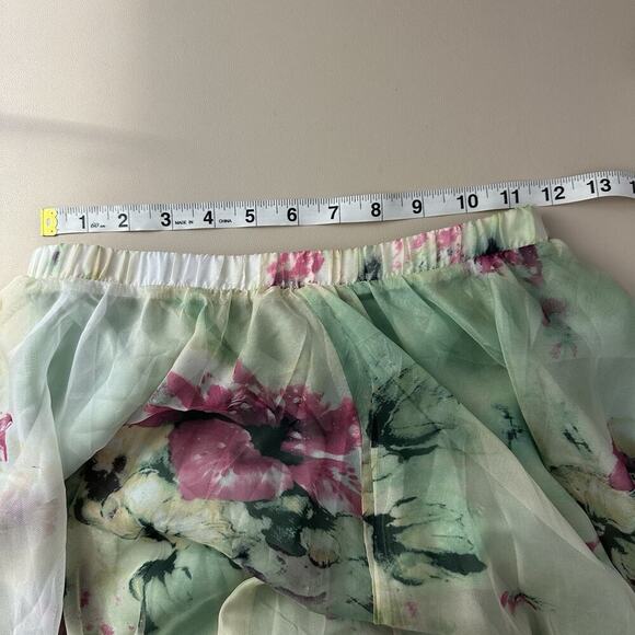 Chicwish Maxi Floral Print Skirt Womens XS/S Whimsy Fairycore Romantic wedding - Picture 10 of 12